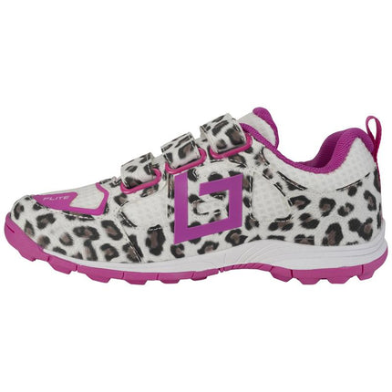Brabo Force Velcro Junior Hockey Shoes Leopard/Pink 2026/2027