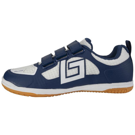 Brabo Force Velcro Junior Indoor Hockey Shoes Navy/White 2026/2027