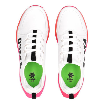 Osaka Furo Court Indoor Hockey Shoes White-Raspberry 2025