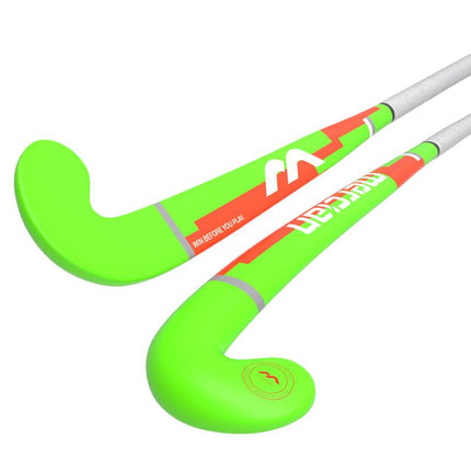 Mercian Genesis Wood 1 Junior Hockey Stick Green/Orange 2025