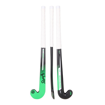 Kookaburra Neon Black Junior Wooden Hockey Stick 2025