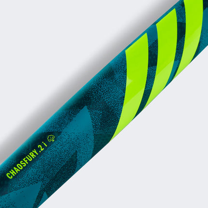 Adidas Chaosfury .2 Wooden Indoor Hockey Stick Teal/Lemon 2025