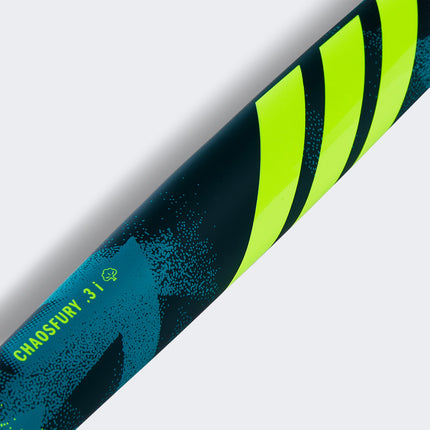 Adidas Chaosfury .3 Wooden Indoor Hockey Stick Teal/Lemon 2025
