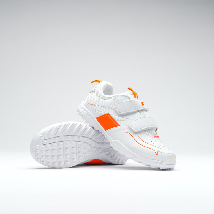 Grays Stealth 1.0 White Mini Hockey Shoes 2026/2027