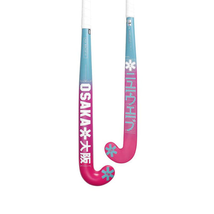 Osaka Mid Bow GF Junior Hockey Stick Retro Blue-Raspberry Gradient 2025