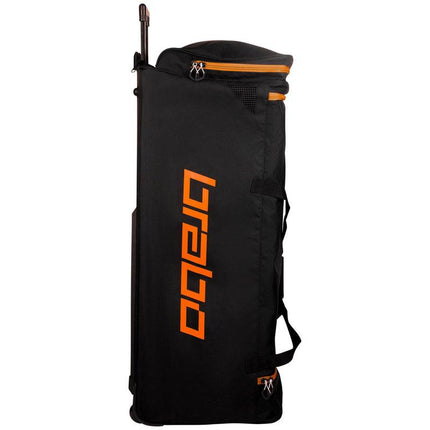 Brabo Wheeled Standard Goalkeeping Bag Black/Orange 2024