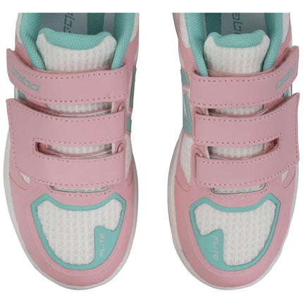 Brabo Force Velcro Junior Indoor Hockey Shoes Pink/Aqua 2026/2027