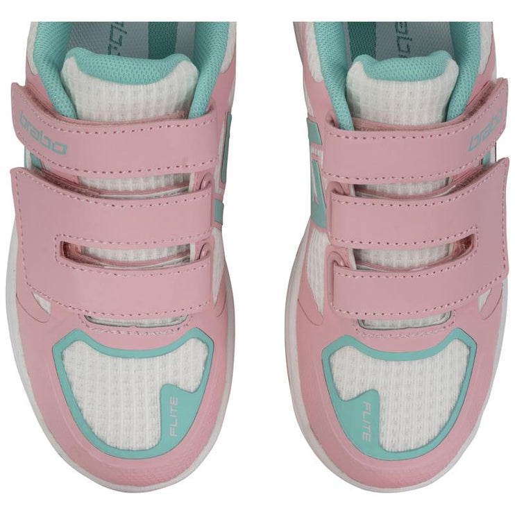 Brabo Force Velcro Junior Indoor Hockey Shoes Pink/Aqua 2026/2027