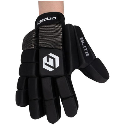 Brabo Elite Full Finger Indoor Hockey Glove Right Hand Black
