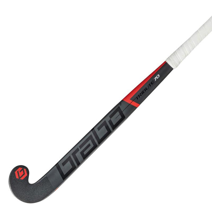 Brabo Tribute 70 LB Shift Cap Hockey Stick Grey/Red 2024