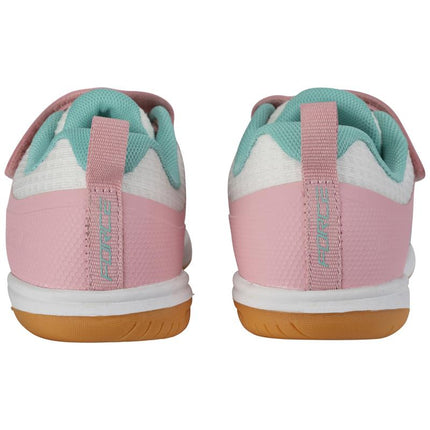 Brabo Force Velcro Junior Indoor Hockey Shoes Pink/Aqua 2026/2027