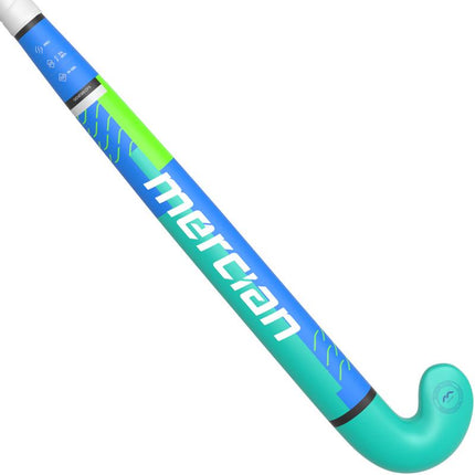 Mercian Genesis CF5 Pro Bend Junior Hockey Stick Royal/Aqua 2025