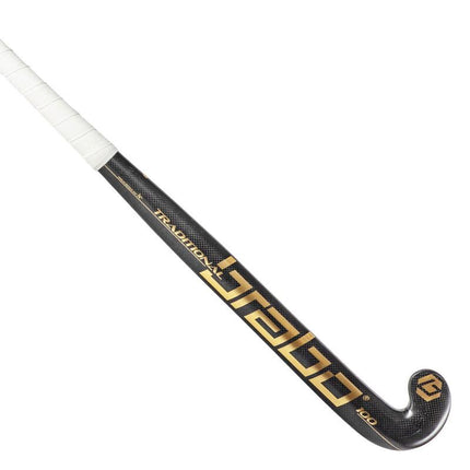 Brabo Traditional Carbon 100 LB Hockey Stick Black/Gold 2024