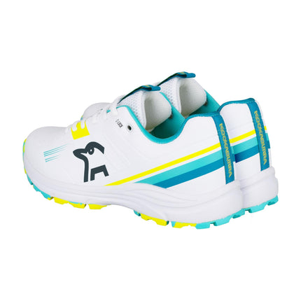 Kookaburra KC 3.0 Rubber Cricket Shoes - Aqua/Yellow