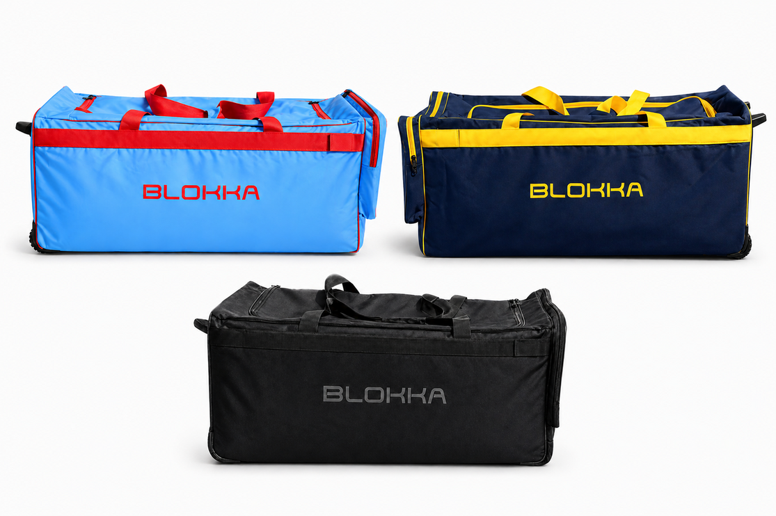 Blokka Hockey Goalkeeping Stand Up Wheelie Bag | Massive 206L capacity with upright support.