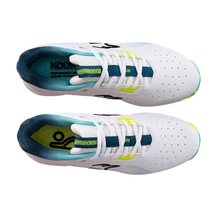 Kookaburra KC 3.0 Spike Cricket Shoes - Aqua/Yellow
