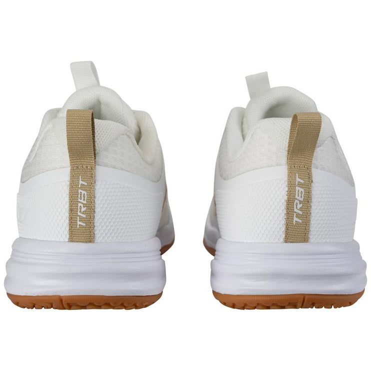 Brabo Tribute Junior Indoor Hockey Shoes White/Gold 2026/2027