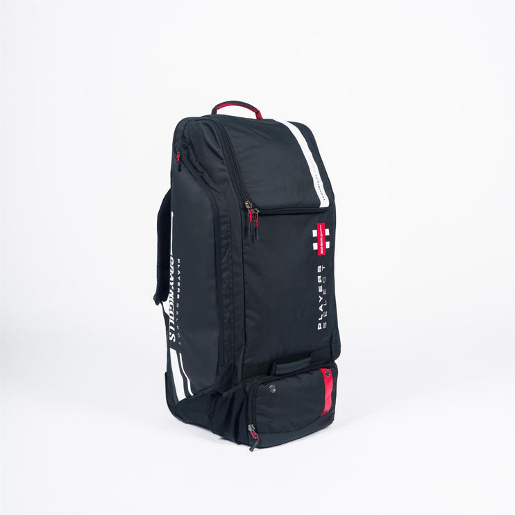 Gray-Nicolls Players Select Wheelie Duffle Bag - Black