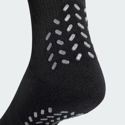 Adidas Grip Printed Cushioned Performance Crew Socks Black