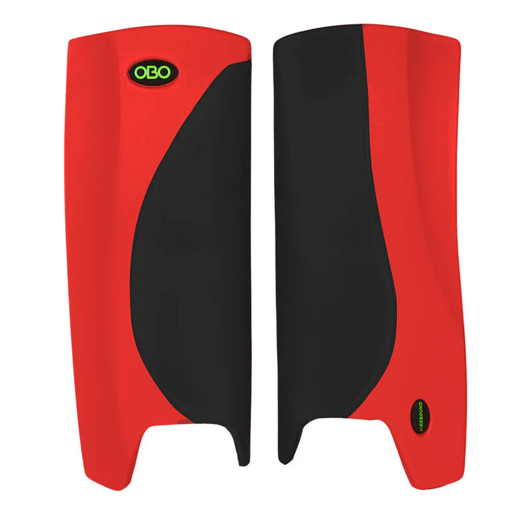 OBO Robo Hi-Rebound Leg Guards Black/Red