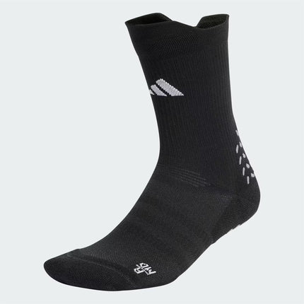 Adidas Grip Printed Cushioned Performance Crew Socks Black