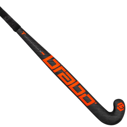 Brabo G-Force Traditional 70 Black/Neon Orange Foil Junior Hockey Stick 2022