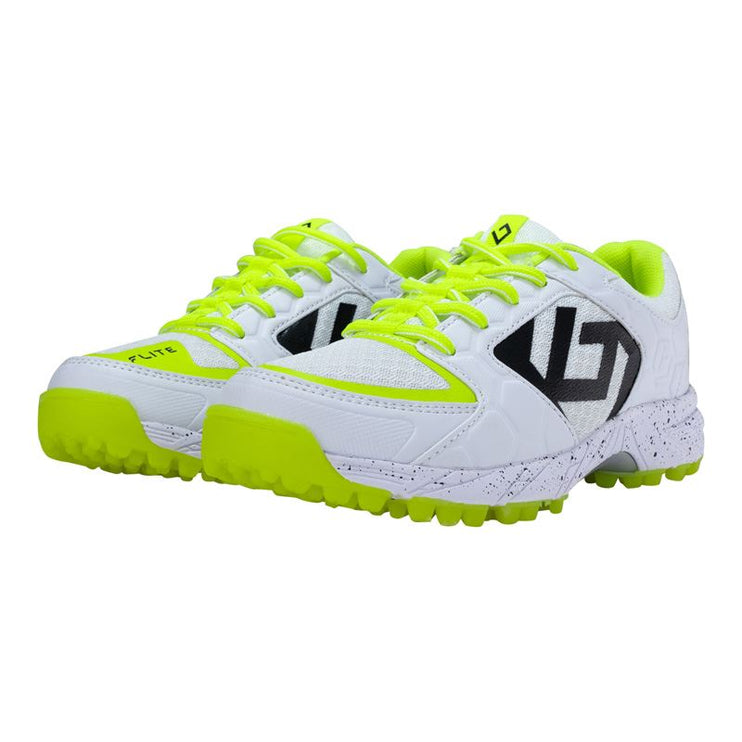 Brabo Tribute Hockey Shoes White/Yellow 2023