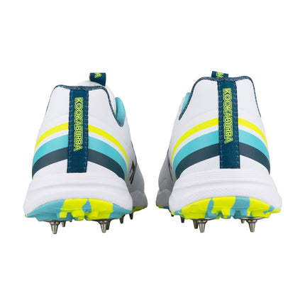 Kookaburra KC 3.0 Spike Cricket Shoes - Aqua/Yellow