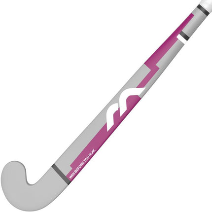 Mercian Genesis Wood 1 Plus Junior Hockey Stick Grey/Purple 2025