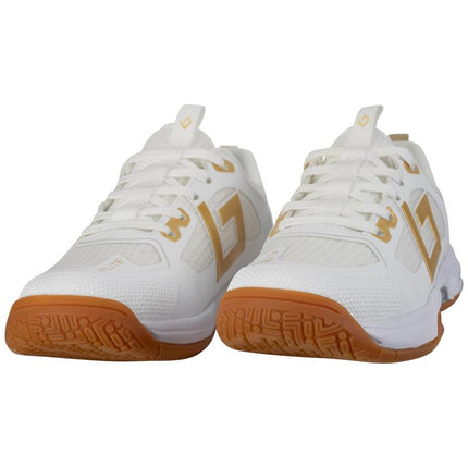 Brabo Tribute Indoor Hockey Shoes White/Gold 2026/2027