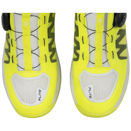 Brabo Elite Lime/White QuickLock Junior Hockey Shoes 2026/2027