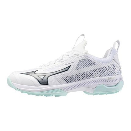 Mizuno Wave Panthera 2 Hockey Shoes White/Blue Tint 2025