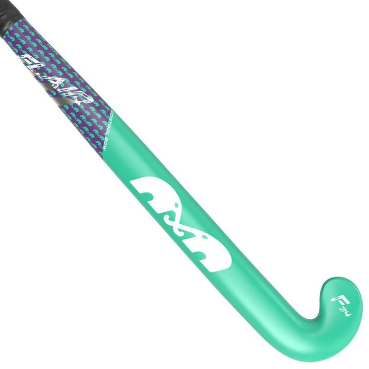 TK F JR Control Bow Junior Hockey Stick Aqua/Purple 2025
