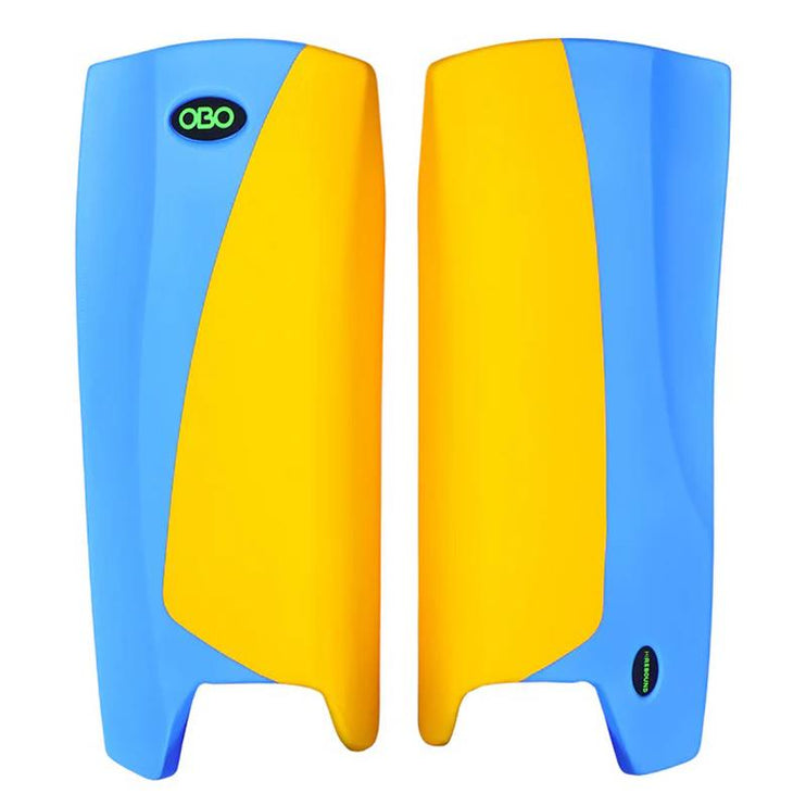 OBO Robo Hi-Rebound Legguards Yellow/Peron Blue