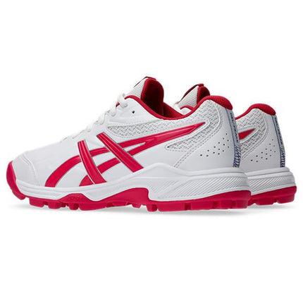 Asics Gel-Peake 3 GS Junior Hockey Shoes White/Bright Rose 2025