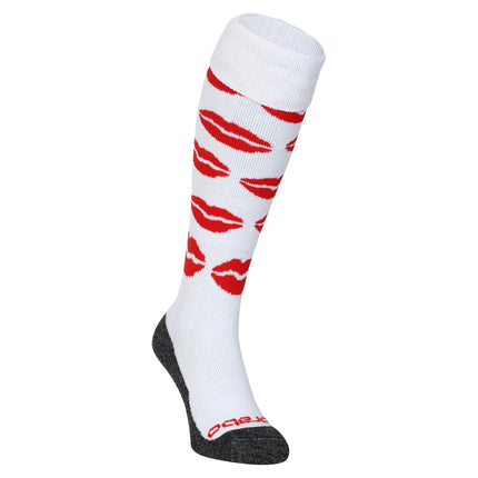 Brabo Hockey Socks Kisses White/Red