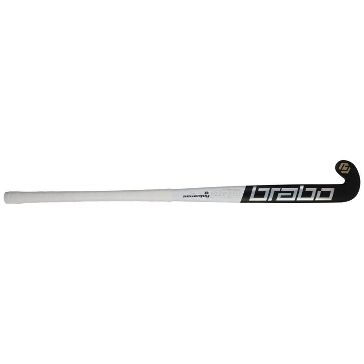 Brabo IT Sevenply Pro Black/White Wooden Indoor Hockey Stick 2026/2027