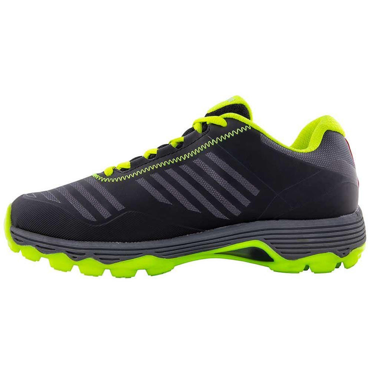 Grays Burner Rubber Junior Hockey Shoes 2021 Black/Fluo Yellow #UK 5.5