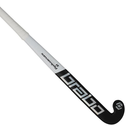 Brabo IT Sevenply Black/White Wooden Indoor Hockey Stick 2026/2027
