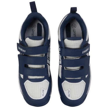 Brabo Force Velcro Junior Hockey Shoes Navy/White 2026/2027