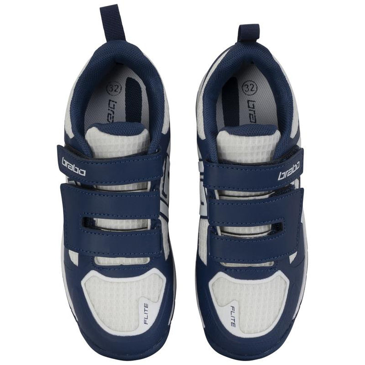 Brabo Force Velcro Junior Hockey Shoes Navy/White 2026/2027