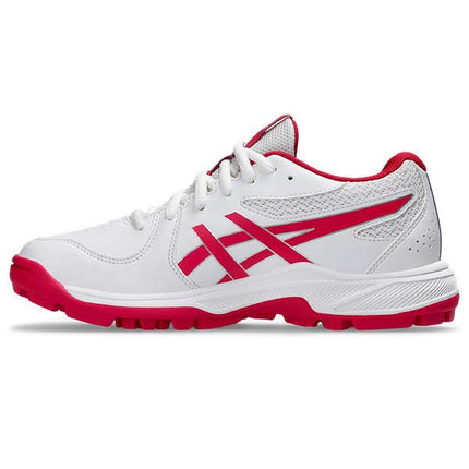 Asics Gel-Peake 3 GS Junior Hockey Shoes White/Bright Rose 2025