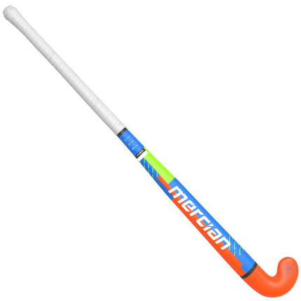 Mercian Genesis CF5 Pro Bend Junior Hockey Stick Royal/Orange 2025