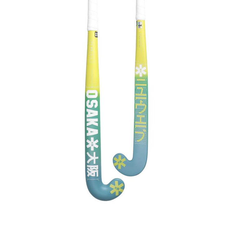 Osaka Mid Bow GF Hockey Stick Retro Blue-Shadow Lime Gradient 2025