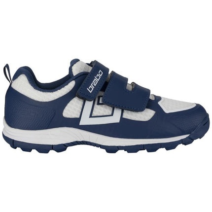 Brabo Force Velcro Junior Hockey Shoes Navy/White 2026/2027