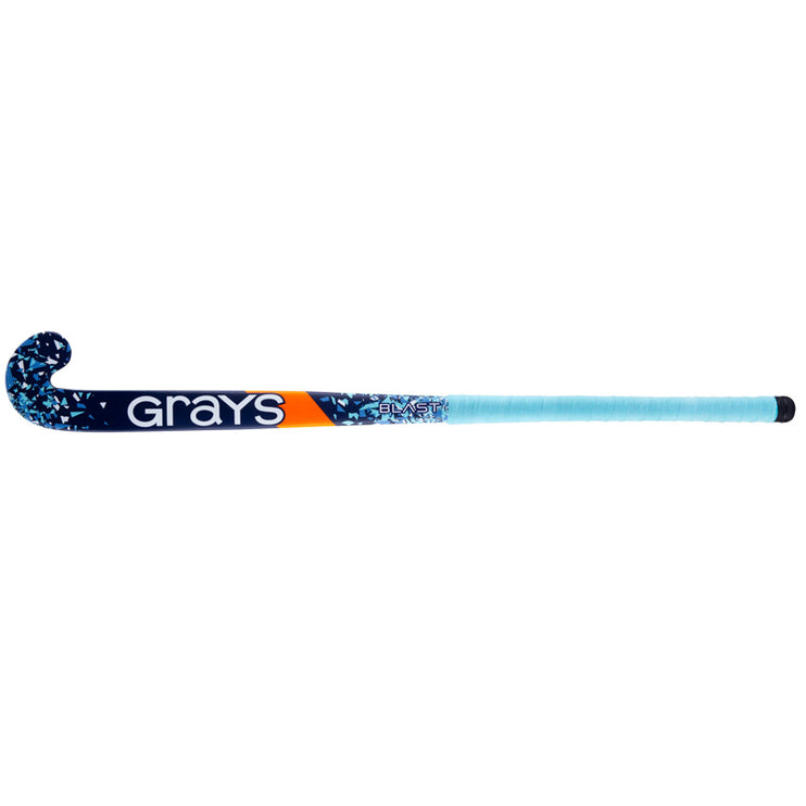 Grays Blast Ultrabow Micro Junior Wooden Hockey Stick Navy/Sky 2021