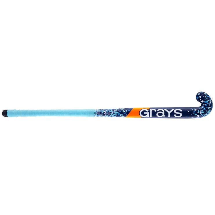 Grays Blast Ultrabow Micro Junior Wooden Hockey Stick Navy/Sky 2021