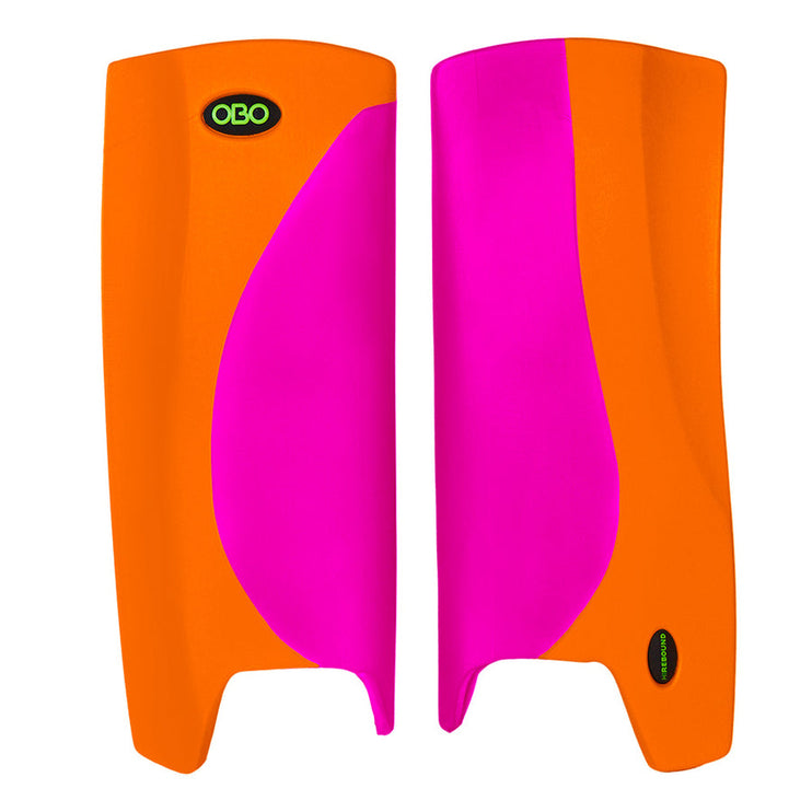 OBO Robo Hi-Rebound Leg Guards Pink/Orange