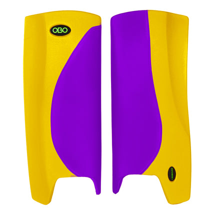 OBO Robo Hi-Rebound Leg Guards Purple/Yellow