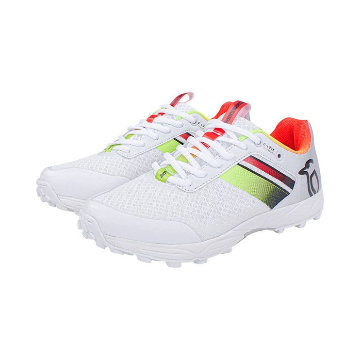 Kookaburra KC 2.0 Rubber Cricket Shoes 2023 White/Red/Yellow